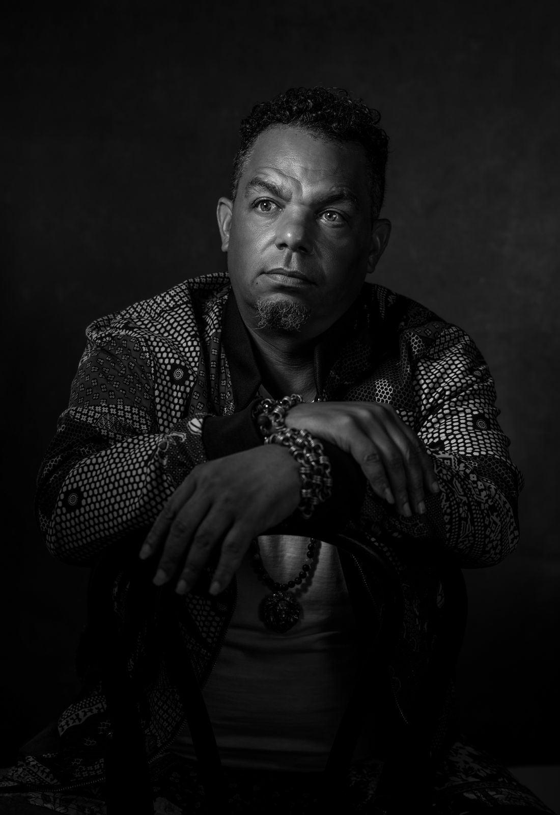 Black and white portrait of Bryant Benoit
